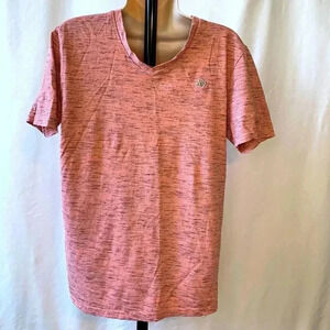 Aeropostale boys pink v-neck medium t shirt